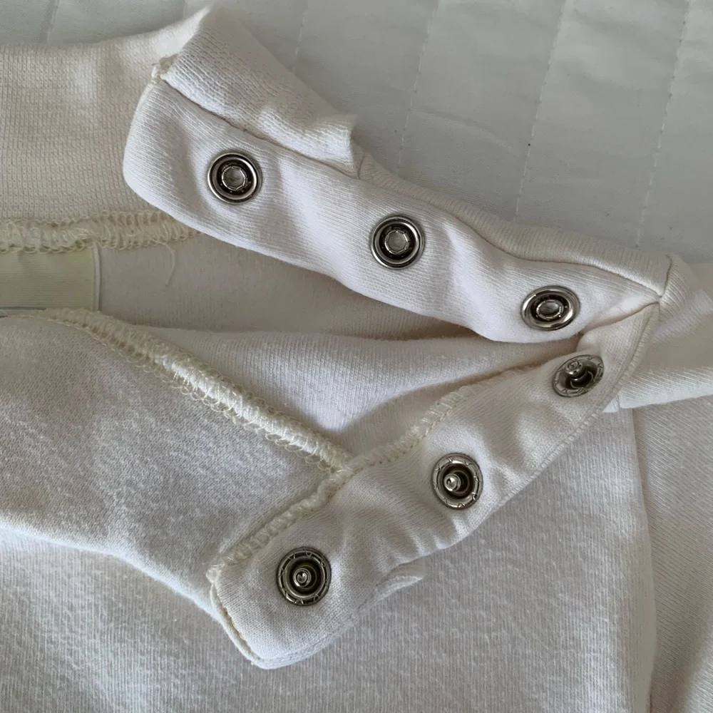 VTG Old Navy Bodysuit Turtleneck Boys 24-30M White Long Sleeve Onesie One Piece